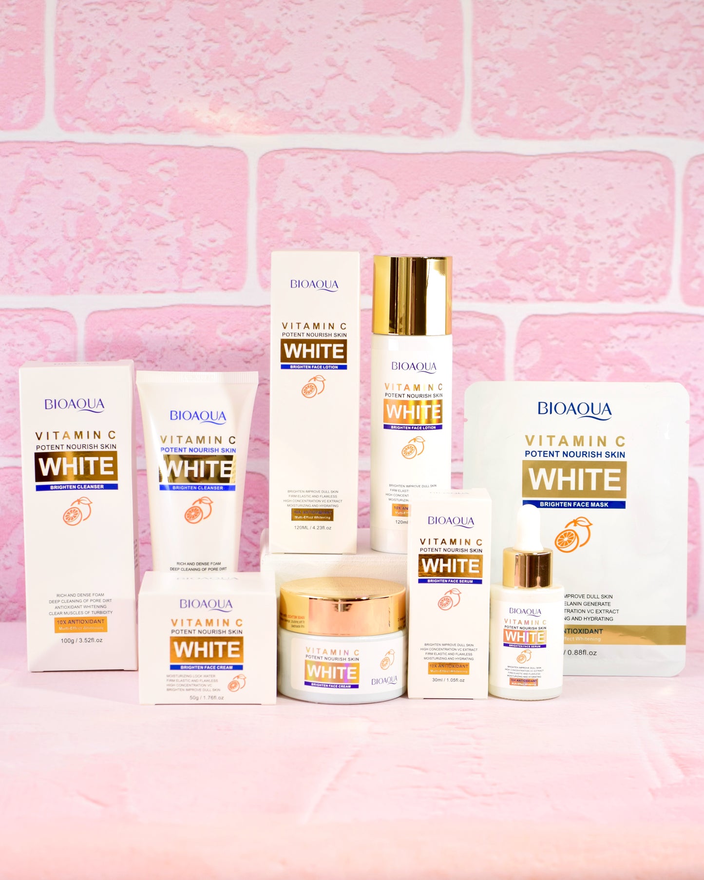 Combo Aclarante Vitamina C White x 5 Productos Bioaqua