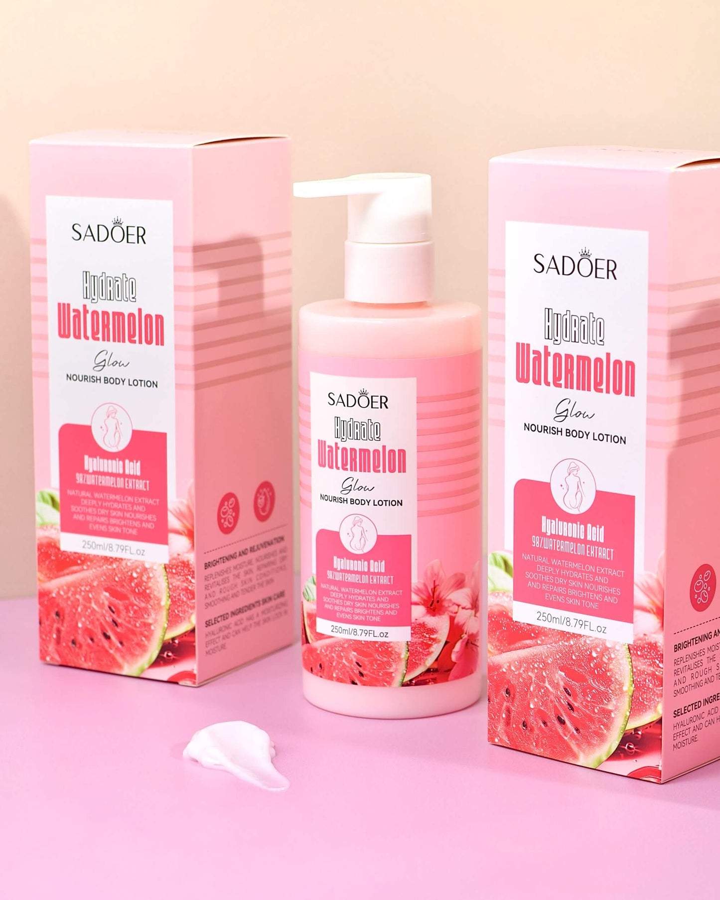 Kit Completo Sadoer Watermelon Hidratante, Iluminador y Refrescante