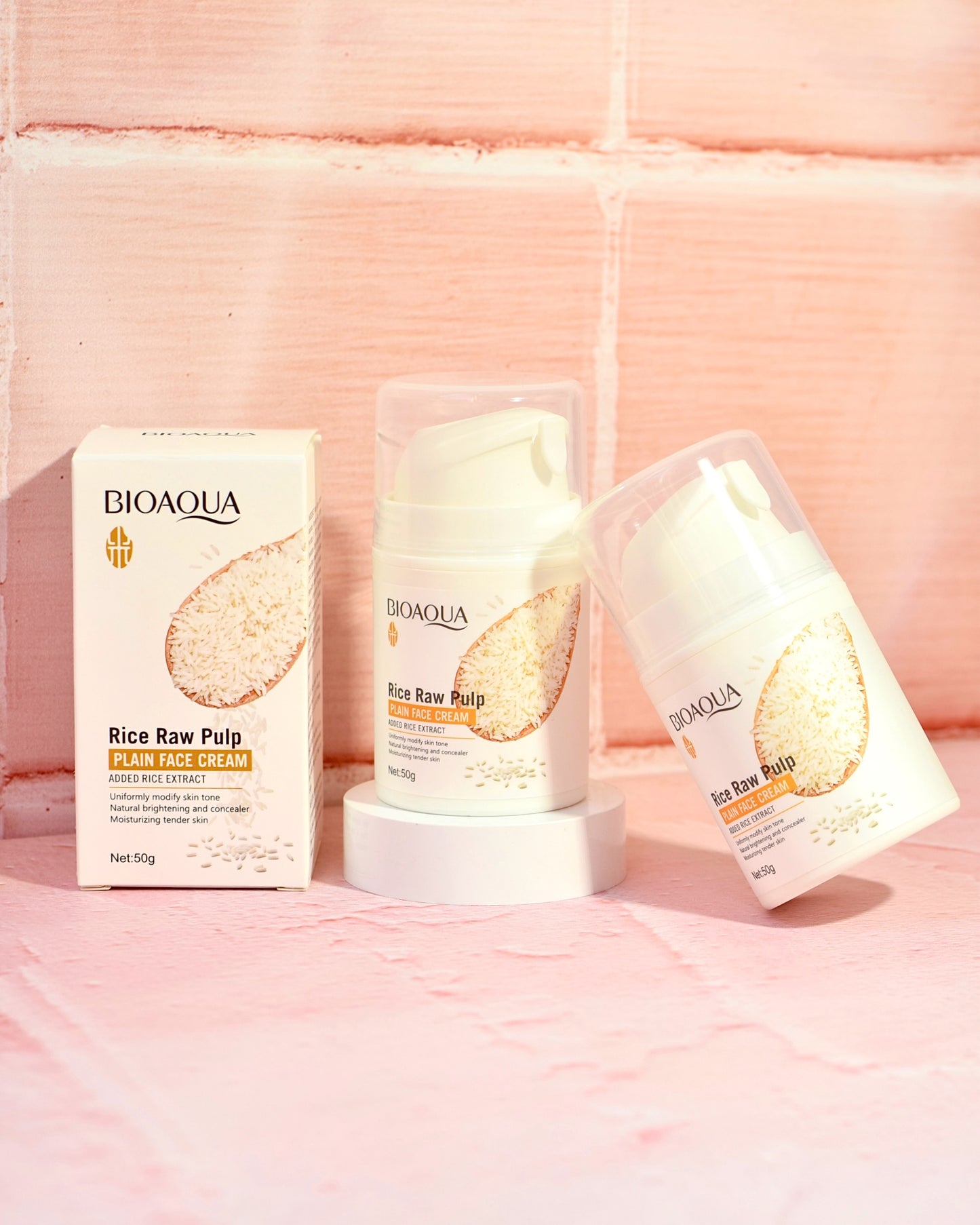 Crema Facial Aclarante con Extracto de Arroz