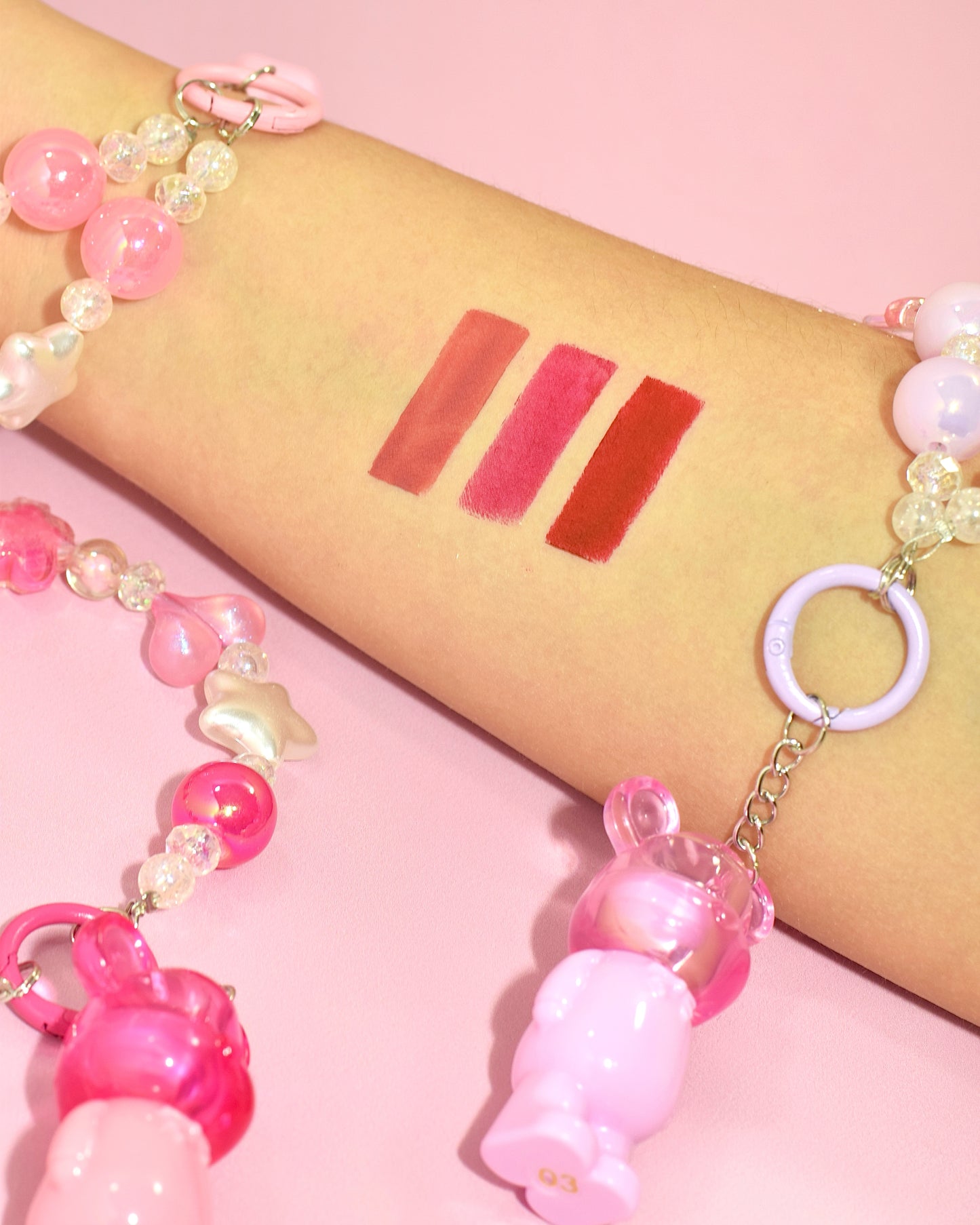 Labios Glossy con Efecto brillo + Diseño osito (Brillo Lip Gloss Bear Charm)
