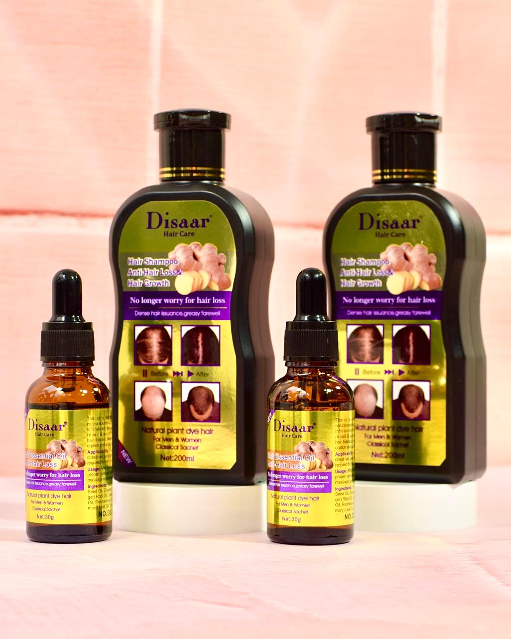 Kit Crecimiento Shampoo + hair Oiling Jengibre