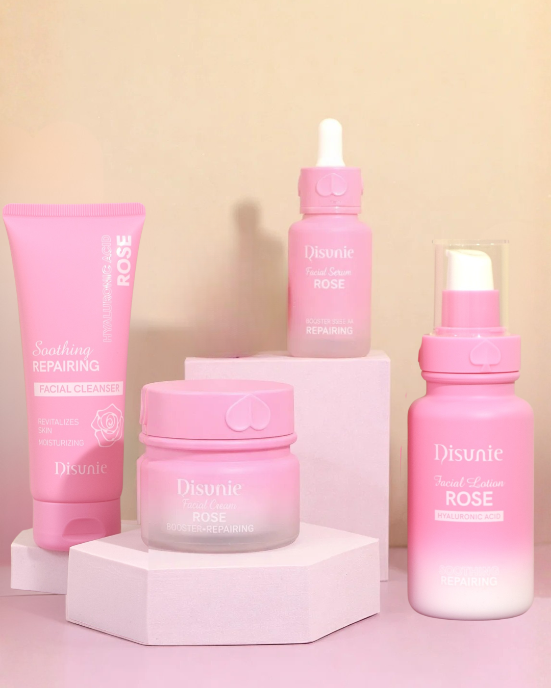 Kit Rose Care x4 – Suavidad y Luminosidad con Rosas + AH