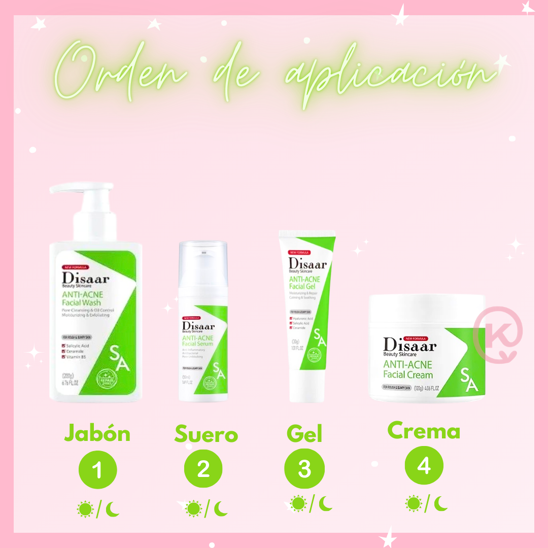 Kit AntiAcné con Ácido Salicílico Disaar - Piel Grasa