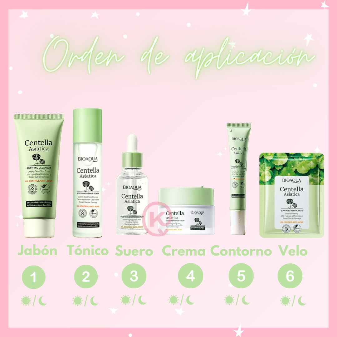 Kit Anti Acné Centella Asiática x 6 Productos Bioaqua