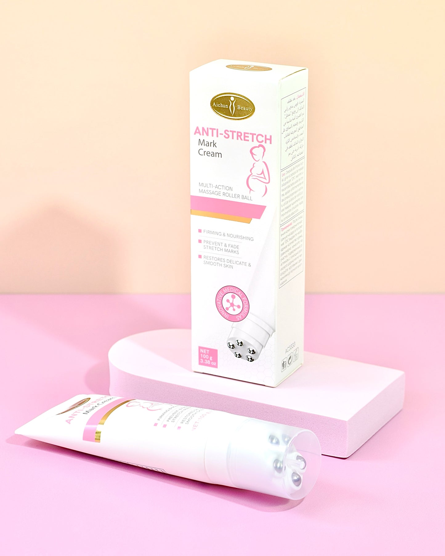 Crema Antiestrias con Masajeador Aichun