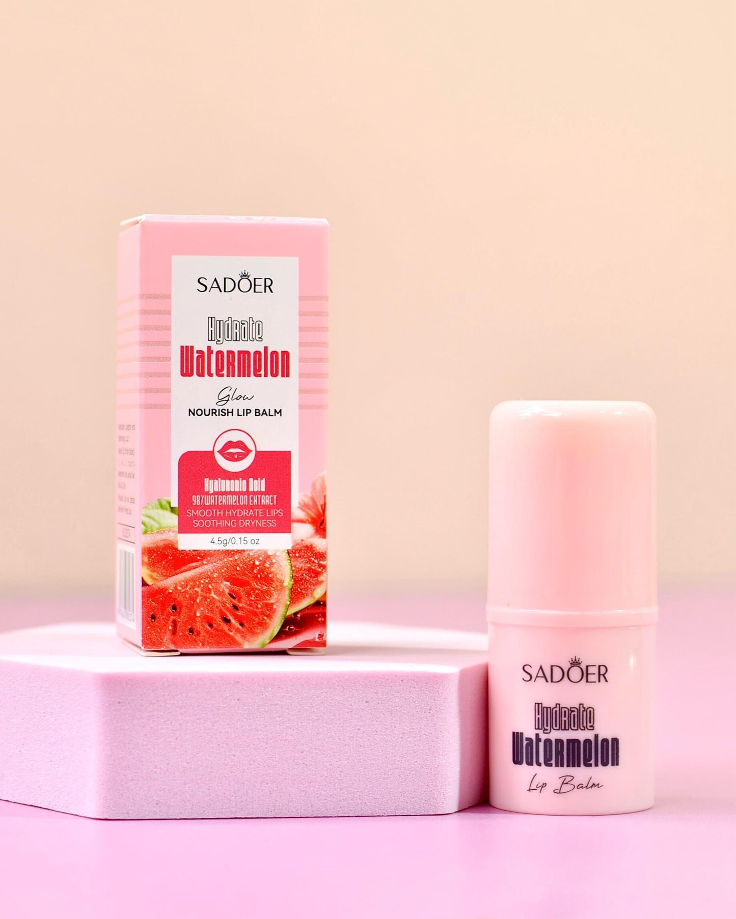 Bálsamo Labial Niacinamida + Sandía Hidratación & Brillo – Sadoer