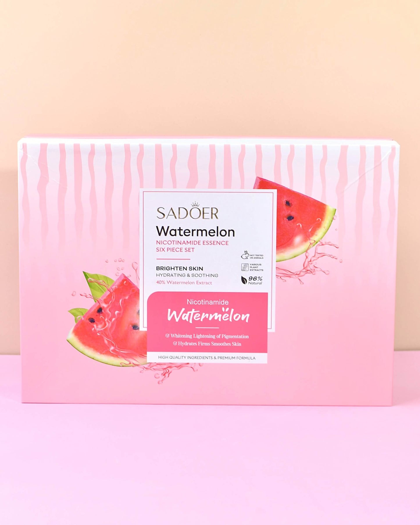 Kit de Lujo Niacinamida Watermelon Luminosidad e Hidratación – Sadoer
