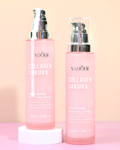 Loción Facial Colágeno + Sakura Hidratación & Luminosidad – Sadoer