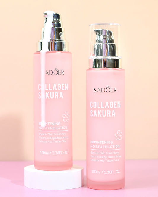 Loción Facial Colágeno + Sakura Hidratación & Luminosidad – Sadoer