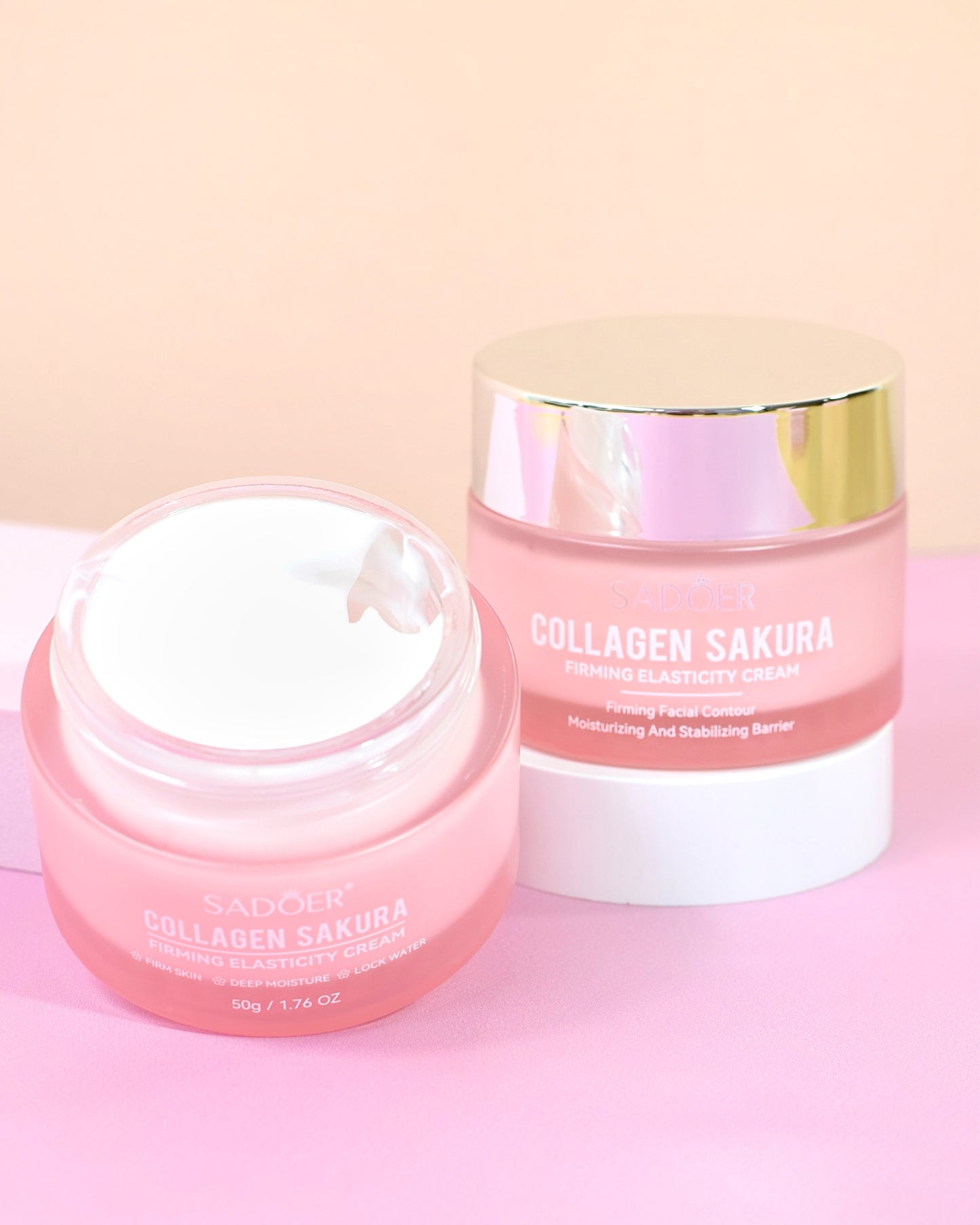Crema Facial Colágeno + Sakura Firmeza & Elasticidad – Sadoer