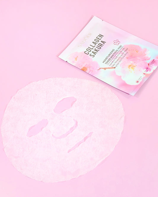 Velo Facial Sakura + Colágeno Hidratación & Luminosidad – Sadoer