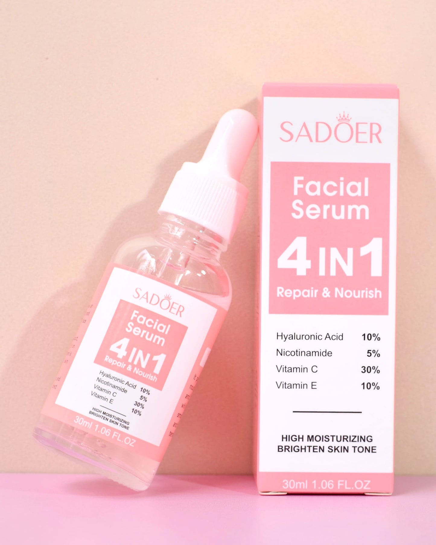 sérum con ácido hialurónico y niacinamida para manchas