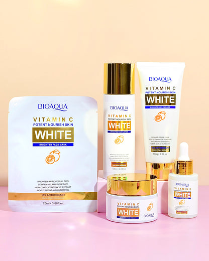 Combo Aclarante VitaminC White x 5 Productos Bioaqua