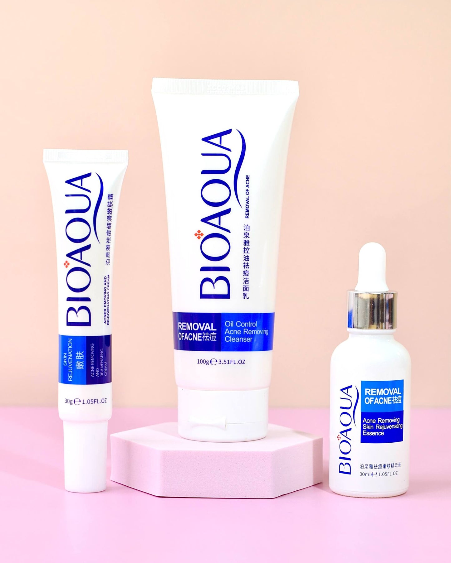 Kit Antiacné Control de Grasa & Reducción de Brotes – Bioaqua (x3)