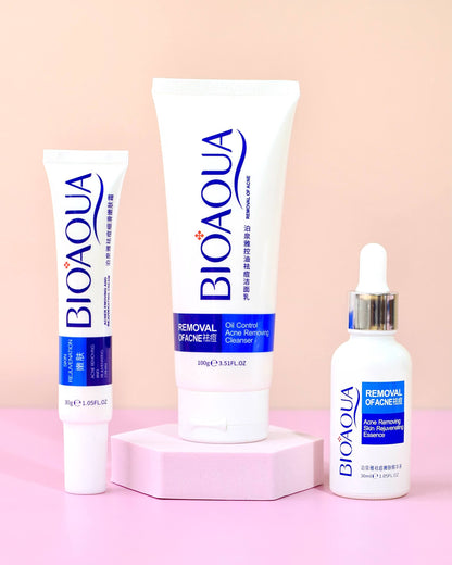 Kit Antiacné Control de Grasa & Reducción de Brotes – Bioaqua (x3)