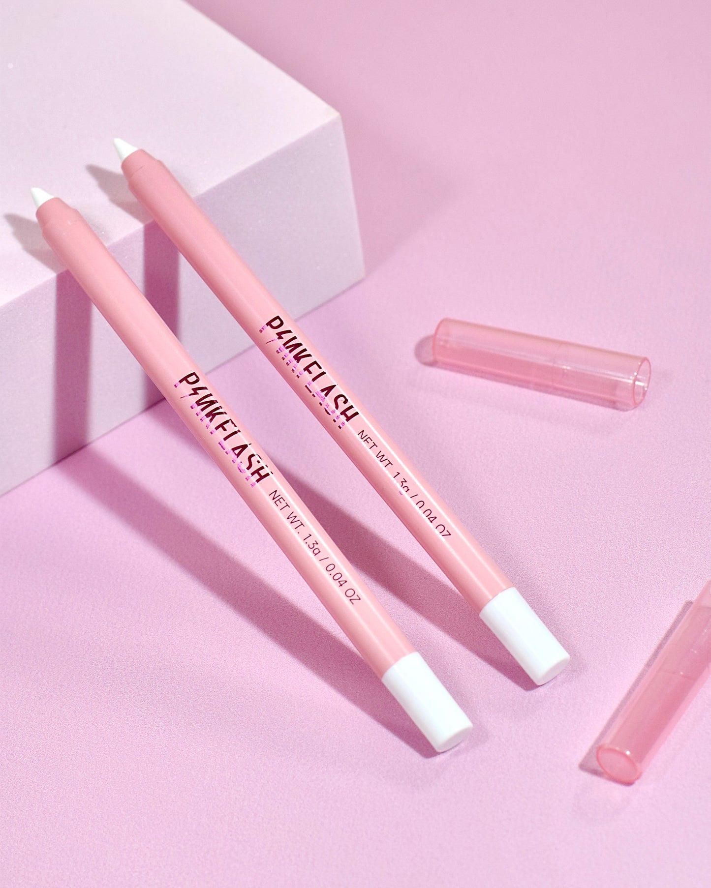 Lapiz en Gel Blanco Pink Flash