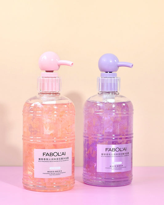 Gel de ducha con petalos de Rosa Fabolai