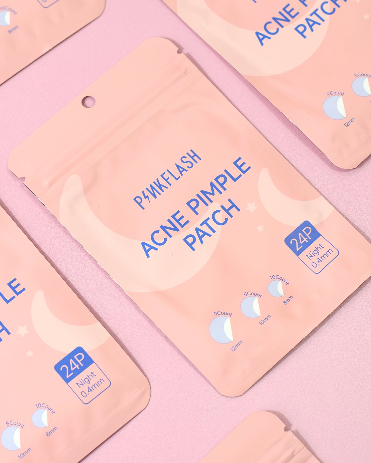 Parches Anti Inflamatorios para el Acné Pink Flash  (x24 unidades)