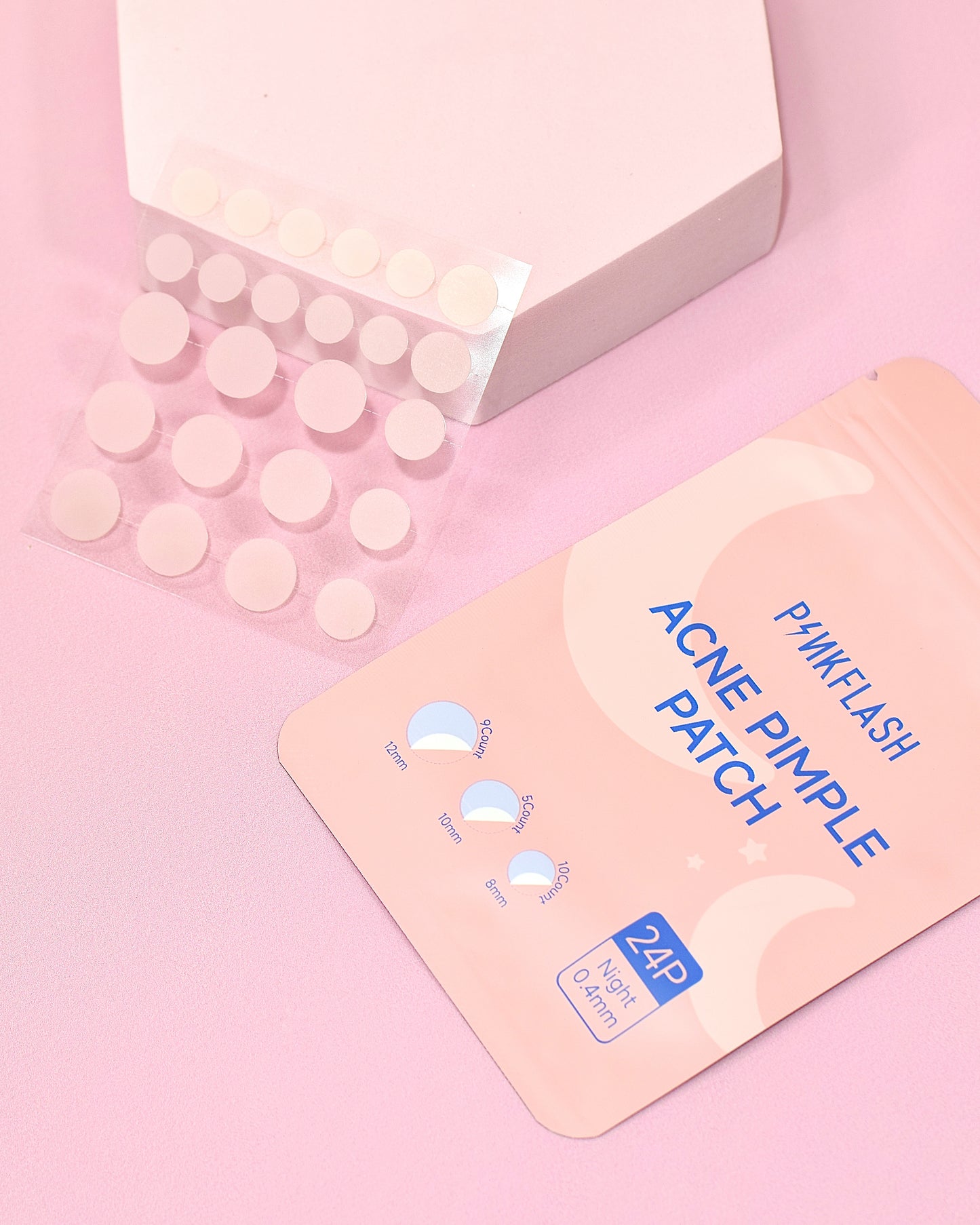 Parches Anti Inflamatorios para el Acné Pink Flash  (x24 unidades)