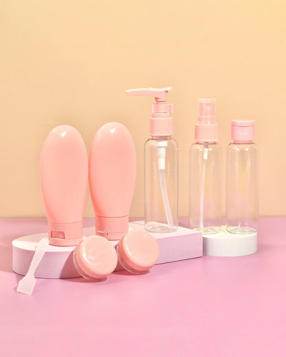 Kit de Viaje para Skincare y Maquillaje (x7 piezas)
