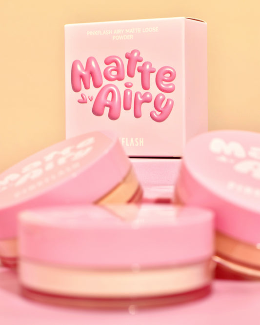 Polvo Suelto Matte Airy Pink Flash efecto piel de bebé