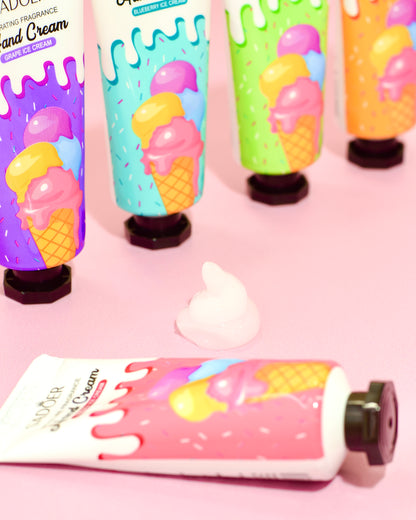 Kit de Cremas de Manos Sadoer Ice Cream x5 Hidratantes y Suavizantes