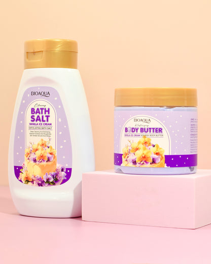 Kit Corporal Bioaqua Vainilla Ice Cream Exfoliante e Hidratante