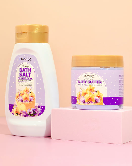 Kit Corporal Bioaqua Vainilla Ice Cream Exfoliante e Hidratante