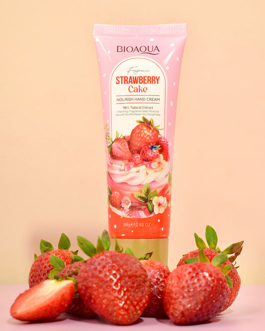 Crema de Manos Bioaqua Strawberry Cake Hidratante y Suavizante