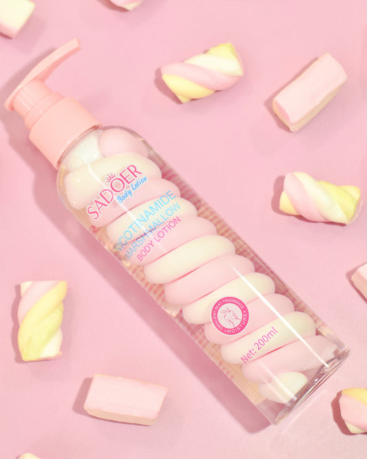 Loción Corporal Nicotinamida Sadoer Hidratante y Suavizante Marshmallow