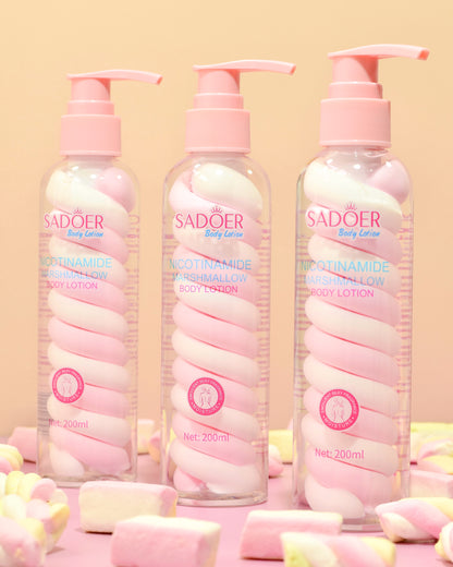 Loción Corporal Nicotinamida Sadoer Hidratante y Suavizante Marshmallow