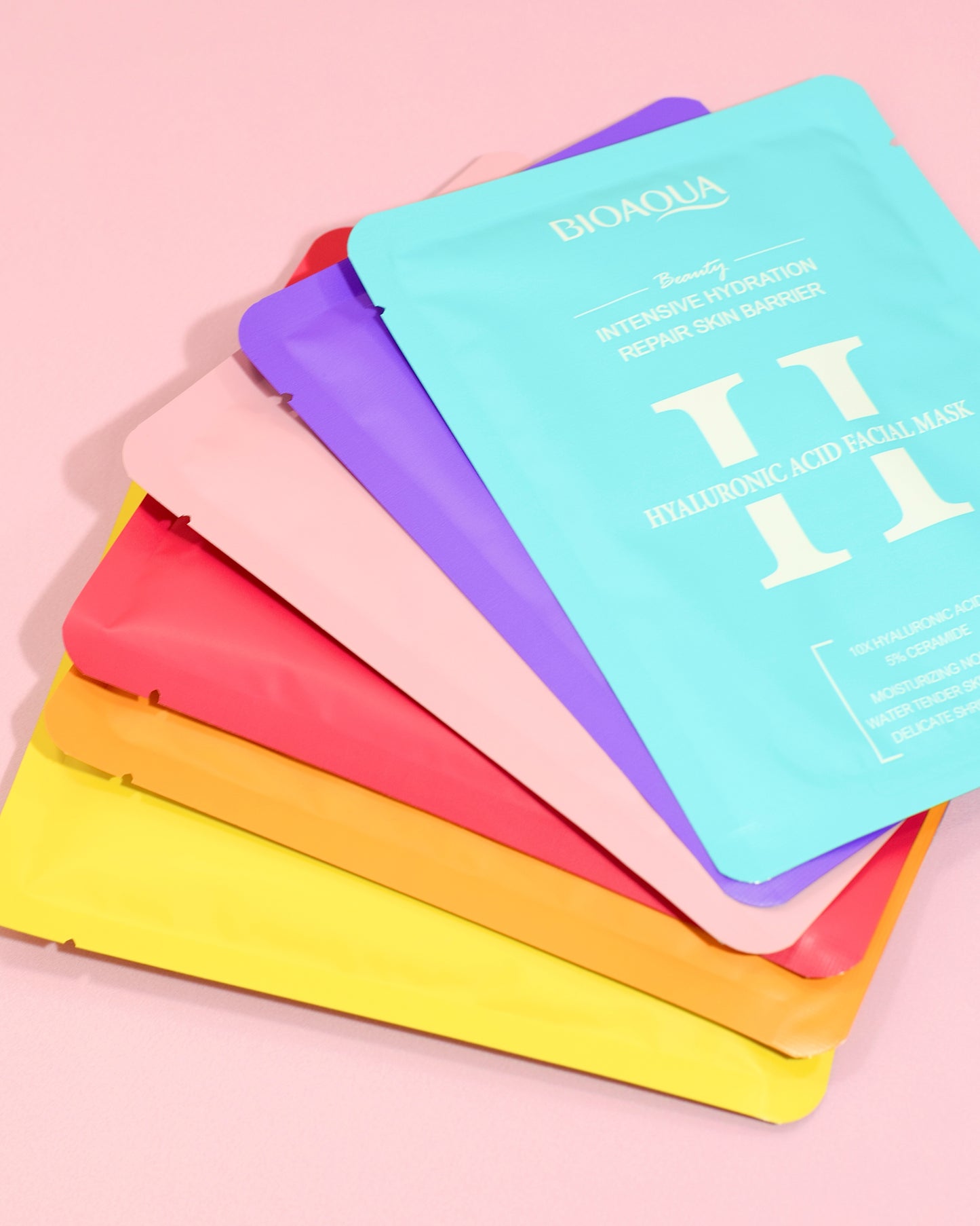 Kit Mascarillas Faciales Bioaqua x30 Hidratantes y Reparadoras