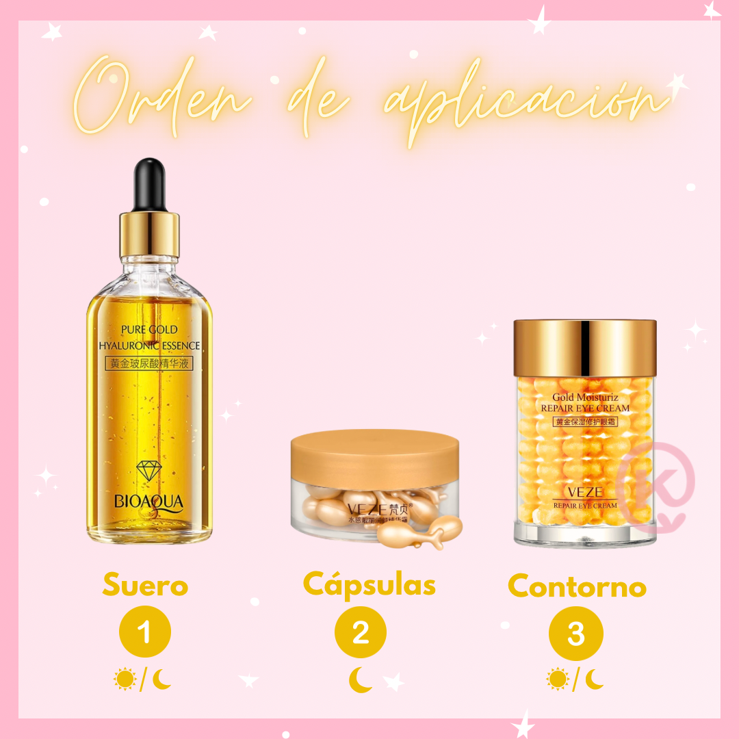 Combo 24k Poros Abiertos limpieza y luminosidad