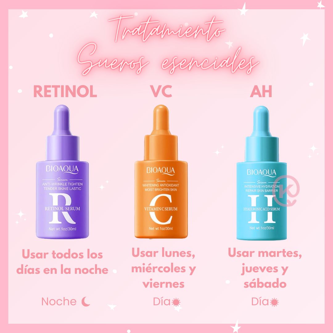 Kit Esencial de Sueros Faciales Bioaqua