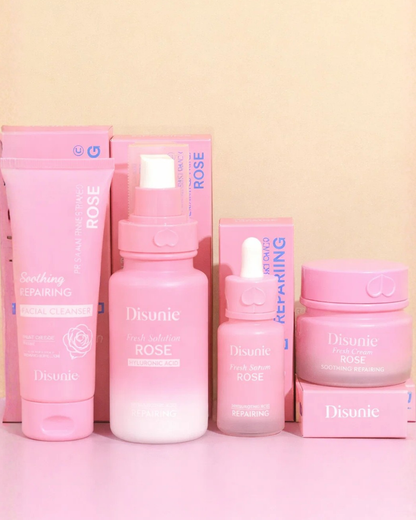 Kit Rose Care x4 – Suavidad y Luminosidad con Rosas + AH